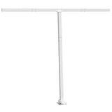 Awning Post Set White 300x245 cm Iron - Front View