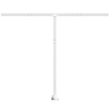 Awning Post Set White 300x245 cm Iron