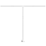Awning Post Set White 300x245 cm Iron - Side View