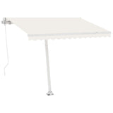 Awning Post Set White 300x245 cm Iron - Low Angle