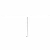 Awning Post Set White 600x245 cm Iron