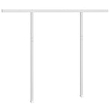 Awning Post Set White 300x245 cm Iron