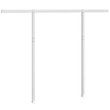 Awning Post Set White 300x245 cm Iron