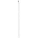 Awning Post Set White 600x245 cm Iron - Top-Down View