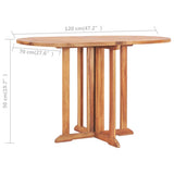 5 Piece Folding Outdoor Dining Set Solid Teak Wood - Extra Image