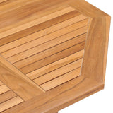 5 Piece Folding Outdoor Dining Set Solid Teak Wood
