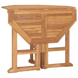 5 Piece Folding Outdoor Dining Set Solid Teak Wood - 45-Degree Angle