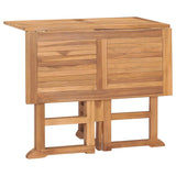 5 Piece Folding Outdoor Dining Set Solid Teak Wood - 45-Degree Angle