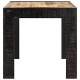 Dining Table 160x80x76 cm Solid Mango Wood - Side View