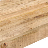Dining Table 160x80x76 cm Solid Mango Wood - Top-Down View