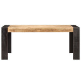 Dining Table 180x90x76 cm Solid Mango Wood - Front View