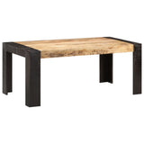 Dining Table 180x90x76 cm Solid Mango Wood - Close-Up Angle