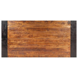 Dining Table 180x90x76 cm Solid Mango Wood - Top-Down View
