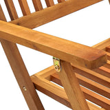 5 Piece Folding Garden Dining Set Solid Acacia Wood