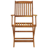 7 Piece Folding Garden Dining Set Solid Acacia Wood