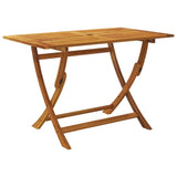 7 Piece Folding Garden Dining Set Solid Acacia Wood - 45-Degree Angle