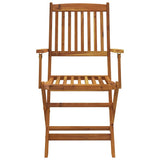 7 Piece Folding Garden Dining Set Solid Wood Acacia