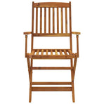 9 Piece Folding Garden Dining Set Solid Wood Acacia