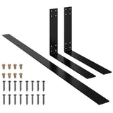 Backrest for Pallet Sofa Black 110 cm Iron - Front View