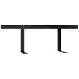 Backrest for Pallet Sofa Black 110 cm Iron - Side View