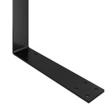 Backrest for Pallet Sofa Black 110 cm Iron - Close-Up Angle