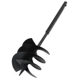 Ground Drill with Handle 250 mm with Extension Tube 8 m Steel - Side View
