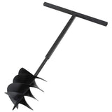 Ground Drill with Handle 250 mm with Extension Tube 12 m Steel - Front View