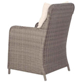 7 Piece Garden Dining Set Poly Rattan Brown