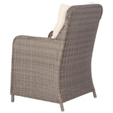 9 Piece Garden Dining Set Poly Rattan Brown