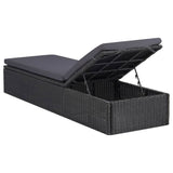 11 Piece Garden Dining Set Poly Rattan Black - Extra Image