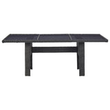 7 Piece Garden Dining Set Poly Rattan Black - Extra Image