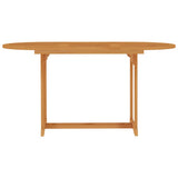 5 Piece Garden Dining Set Solid Teak Wood