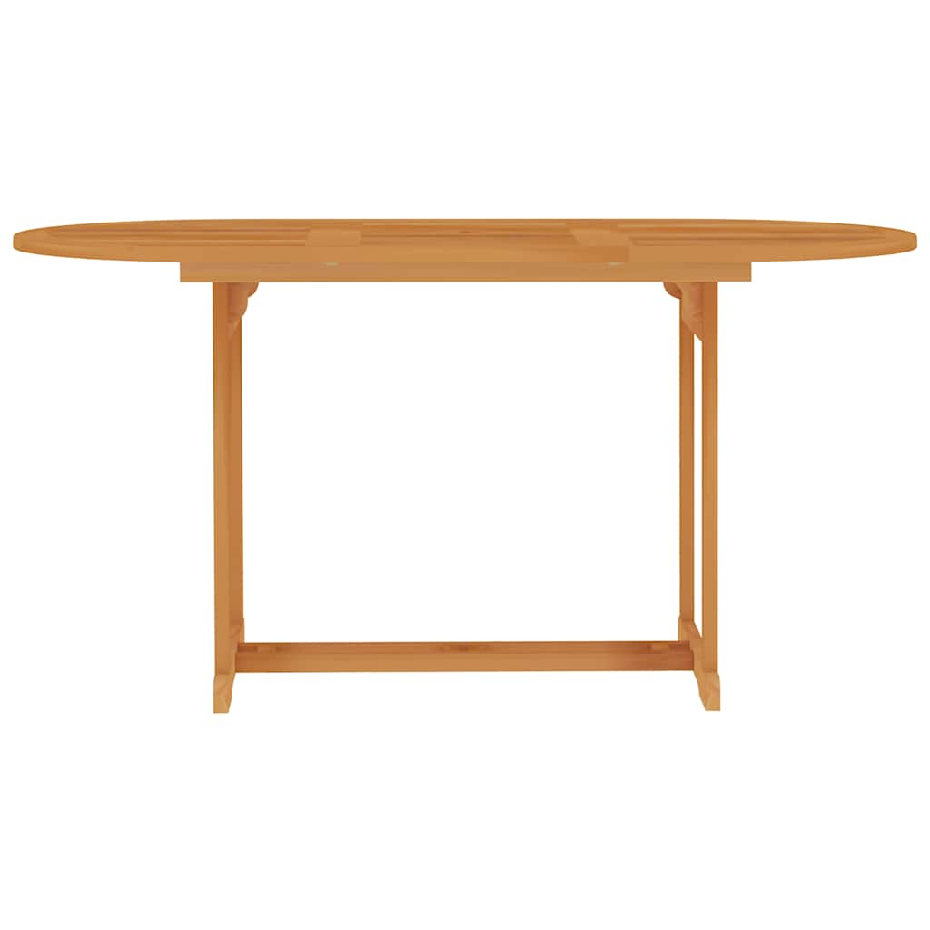 5 Piece Garden Dining Set Solid Teak Wood