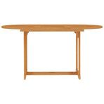 5 Piece Garden Dining Set Solid Teak Wood
