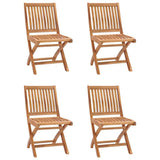 5 Piece Garden Dining Set Solid Teak Wood - Close-Up Angle
