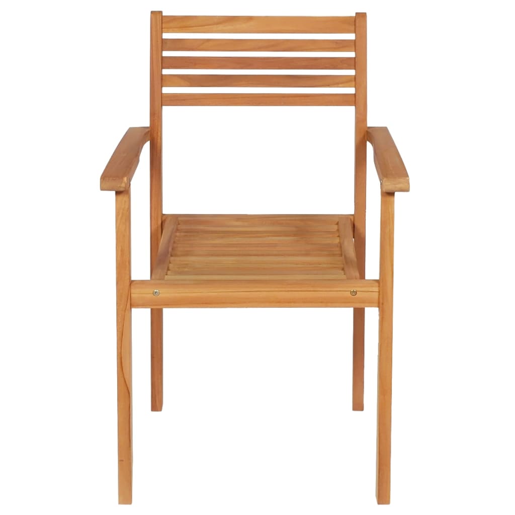 5 Piece Garden Dining Set Solid Teak Wood