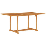 7 Piece Garden Dining Set Solid Teak Wood - Side View