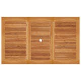 5 Piece Garden Dining Set Solid Teak Wood - 45-Degree Angle