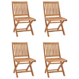 5 Piece Garden Dining Set Solid Teak Wood - Close-Up Angle