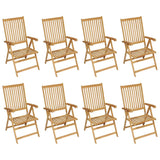 9 Piece Garden Dining Set Solid Teak Wood
