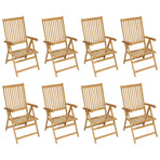 9 Piece Garden Dining Set Solid Teak Wood