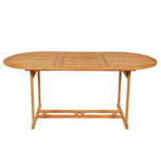 7 Piece Garden Dining Set Solid Teak Wood