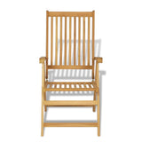 7 Piece Garden Dining Set Solid Teak Wood - Close-Up Angle