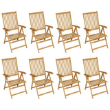 9 Piece Garden Dining Set Solid Teak Wood