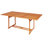 7 Piece Garden Dining Set with Cushions Solid Teak Wood
