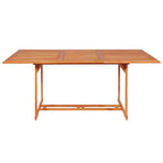 7 Piece Garden Dining Set with Cushions Solid Teak Wood
