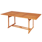 9 Piece Garden Dining Set Solid Teak Wood