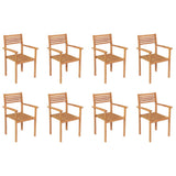 9 Piece Garden Dining Set Solid Teak Wood
