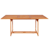 7 Piece Garden Dining Set Solid Teak Wood