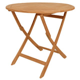 5 Piece Garden Dining Set Solid Teak Wood - Side View